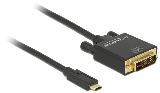 Delock Cable USB Type-C™ kištukas > DVI 24+1 kištukas DP-Alt režimas 4K 30 Hz 1 m sch