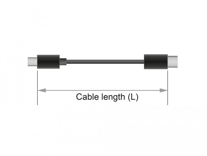 Kabelis USB Delock USB-A - microUSB + USB-C 1.1 m Juodas (85723)