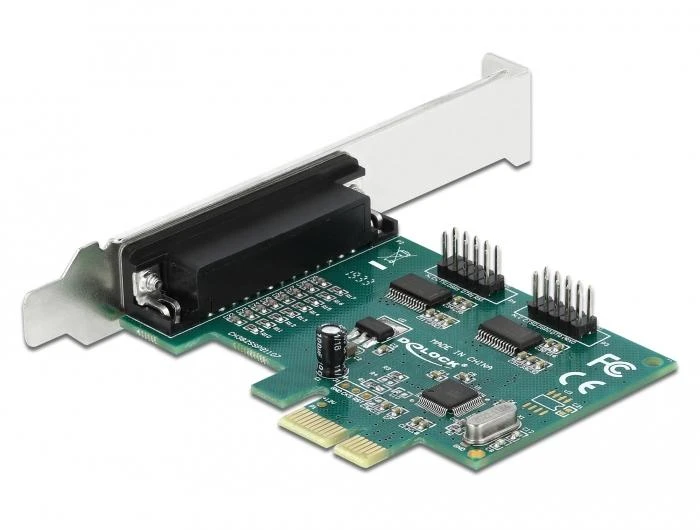Ugreen „Delock PCIe x1“ valdiklis – 2 x RS-232 nuoseklusis prievadas + 1 x LPT (90413)