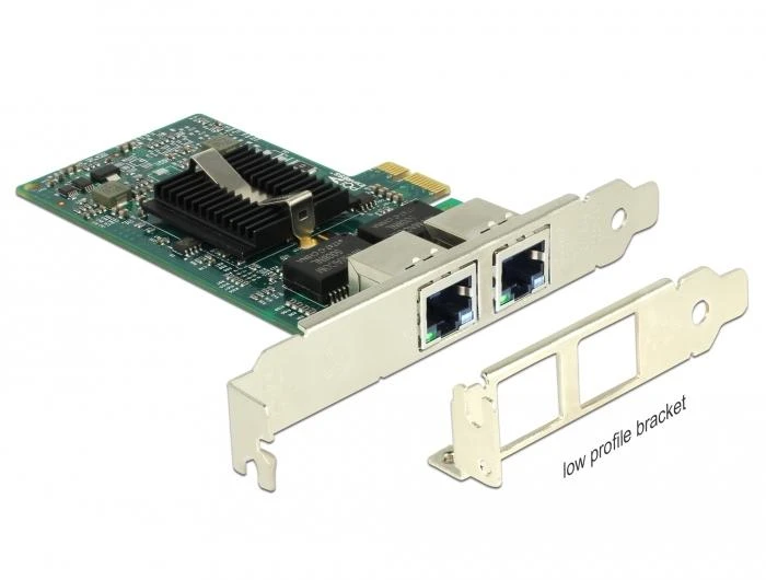 DeLOCK PCIe > 2 x Gigabit LAN, LAN-Adapteris