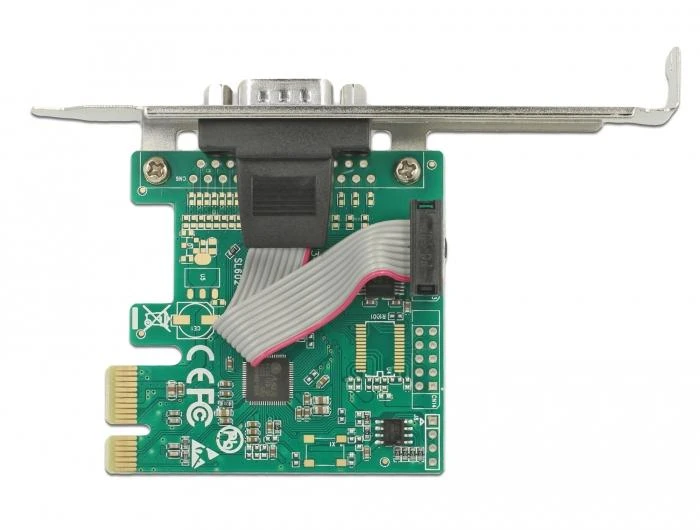 Delock PCIe x1 Serial 1x + Žemo profilio