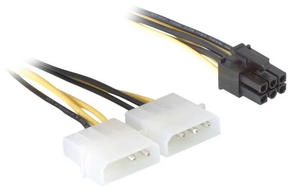 DELOCK maitinimo laidas PCI Express kortelei 15cm