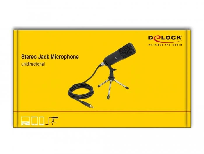 Delock Professional podcasting mikrofonas su XLR jungtimi ir 3 kontaktų lizdu