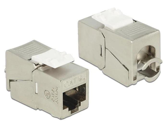 Delock Keystone RJ45 lizdas > LSA be įrankių Cat.6A