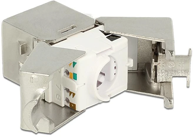 Delock Keystone RJ45 lizdas > LSA be įrankių Cat.6A