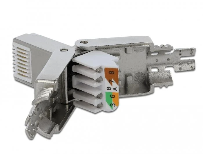 Delock RJ45 kištukas Cat.6A STP be įrankių