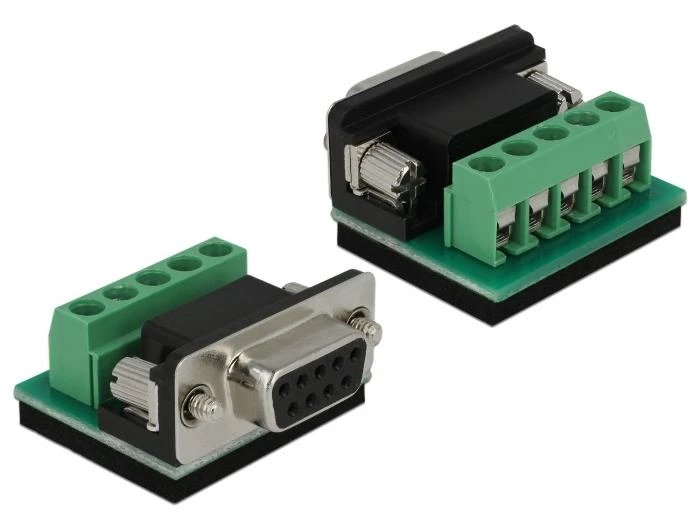 Delock Nuoseklausis kabelio adapteris USB 2.0 A tipo į RS-422/485 DB9 ESD apsauga 15 kV viršįtampių apsauga 600 W Išplėstinis temperatūros diapazonas