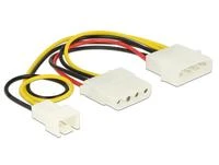Delock Molex x2 – 3 kontaktų 0,15 m daugiaspalvis (83658)