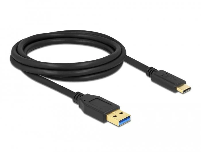 Delock SuperSpeed USB (USB 3.2 Gen 1) A tipo kabelis su USB Type-C™ 2 m