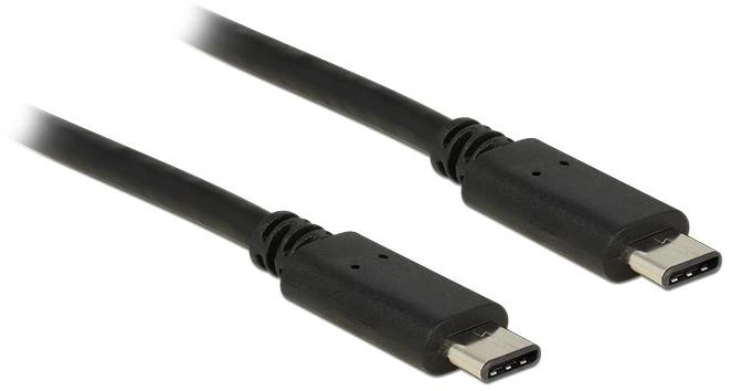 DELOCK Cable USB Type-C2.0 male > USB Type-C2.0 male 1 m juodas