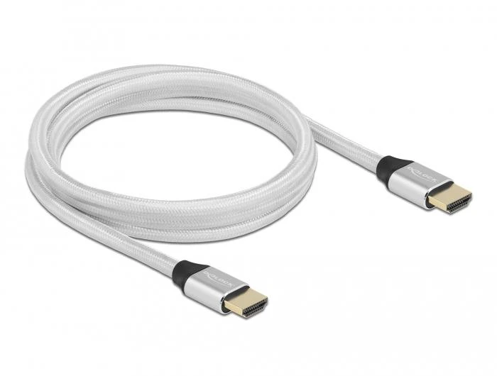 Delock 8K HDMI laidas su pinta danga ir auksinėmis jungtimis