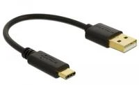 Delock USB įkrovimo laidas Type-A į USB Type-C™ 15 cm