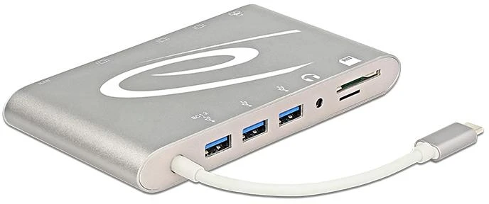 Delock USB-C stotelė su SD kortelių skaitytuvu
