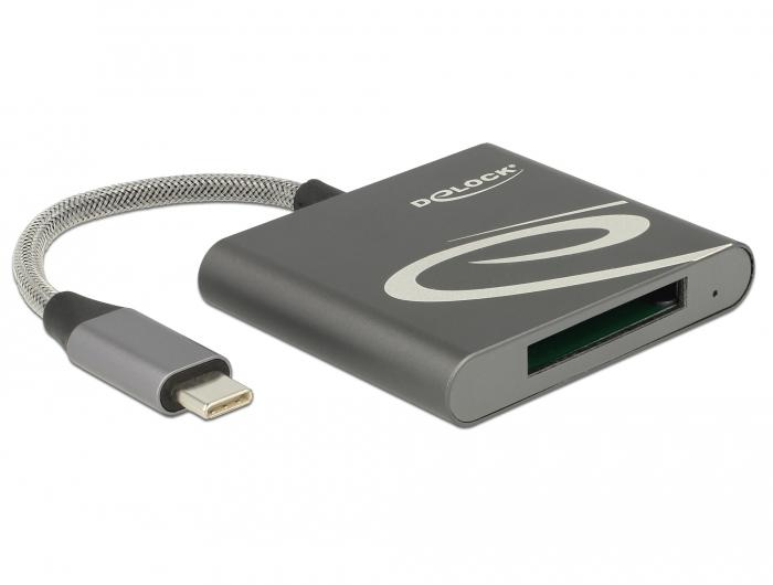 „Delock“ kortelių skaitytuvas USB Type-C™, skirtas XQD 2.0 atminties kortelėms