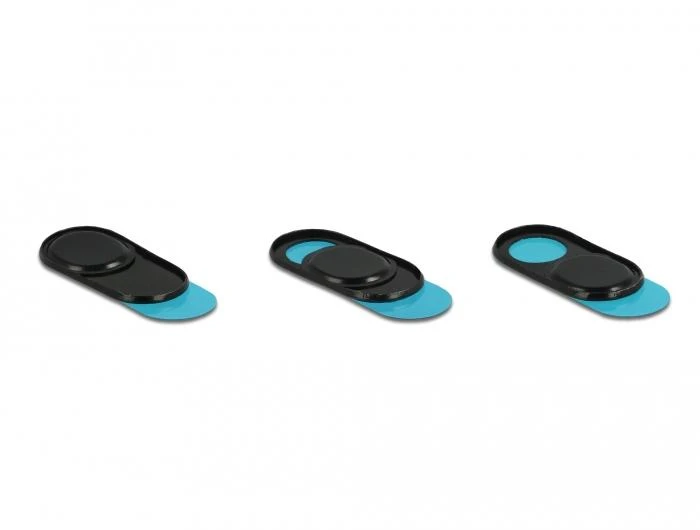 DELOCK Webcam Cover for Nešiojamas kompiuteris Planšetė and Išmanusis telefonas 3 pack