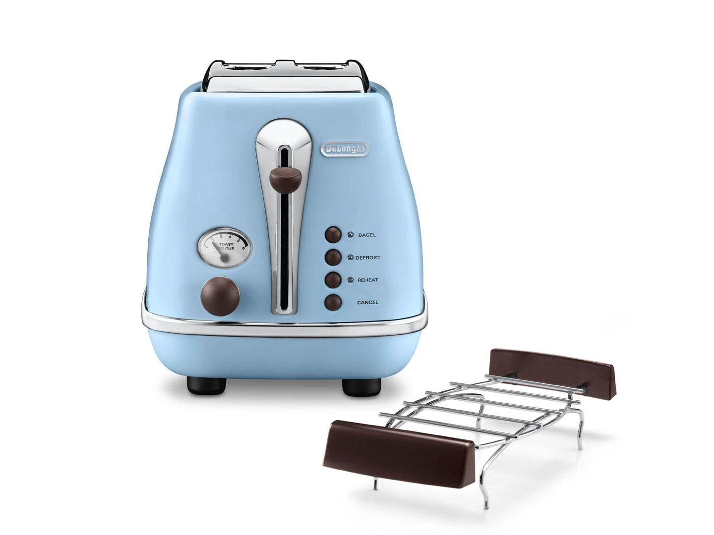 Skrudintuvas Toaster DeLonghi Icona Vintage CTOV 2103.AZ (900W, mėlynas color)