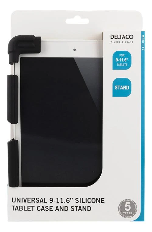 Universalus planšetinio kompiuterio dėklas Deltaco, 9-11.6", juodas / TPF-1305
