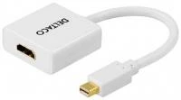Deltaco mini DisplayPort į HDMI perėjimas su trumpu laidu