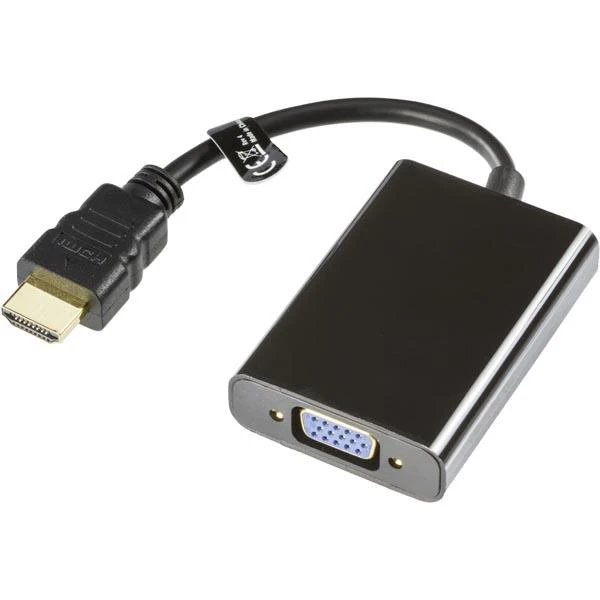 HDMI į VGA vaizdo adapteris su 0,2 m jungiamuoju laidu