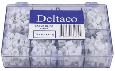 Cable clamp Deltaco 230pcs 5, 6, 7, 8m / KK-100