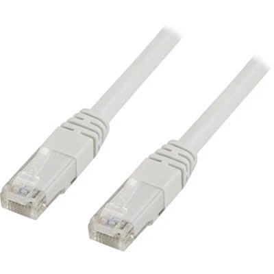 Goobay DELTACO U / UTP Cat5e jungiamasis kabelis, 1m, 100MHz, Delta sertifikuotas, baltas / V1-TP