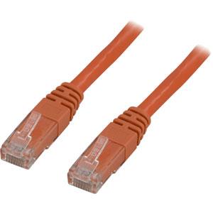 Kabelis DELTACO UTP 1.0m, CAT6 oranžinis