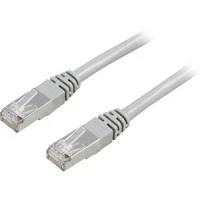 Inline DELTACO F / UTP Cat5e patch kabelis, 25m, 100MHz, Delta sertifikuotas, pilkas / 25-STP