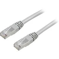 DELTACO F / UTP Cat6 patch kabelis, 5m, 250MHz, Delta sertifikuotas, LSZH, pilkas / STP-65