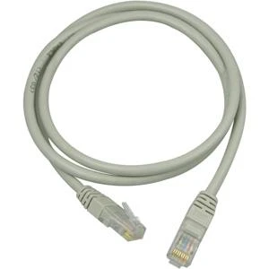 Goobay DELTACO U / UTP Cat5e patch kabelis 0.5m, 100MHz, Delta-certified, pilkas / 05-TP
