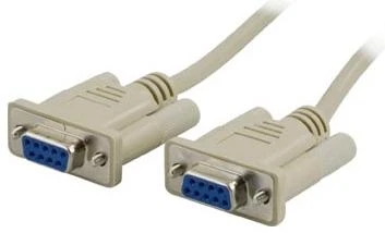 Deltaco DB9 null modem kabelis sujungtiems prievadams