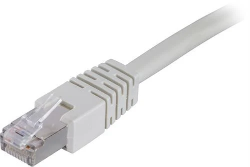 F / UTP Cat6 kabelis, LSZH, 0,3 m, pilkas DELTACO / STP-603