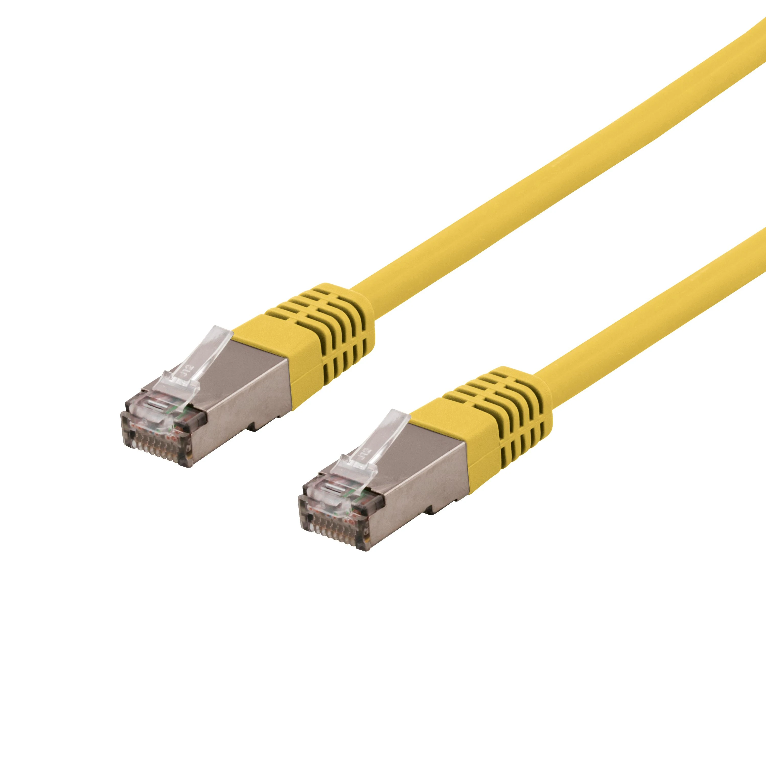 Kabelis DELTACO U / STP Cat6a, LSZH, 0.5m, geltona / STP-60GLAU