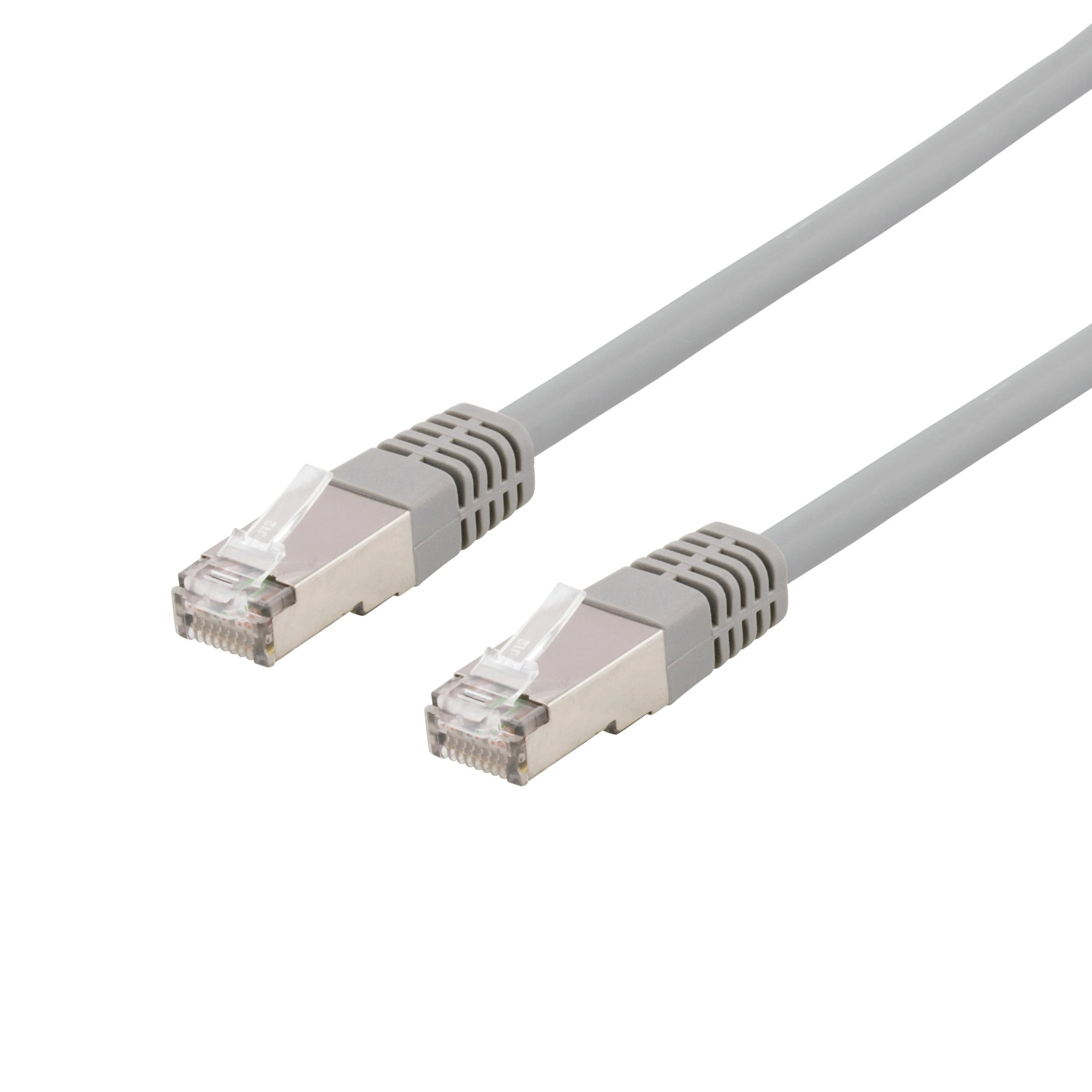 Kabelis DELTACO U/FTP Cat6a, 5m, 500MHz, LSZH, pilka / STP-65AU
