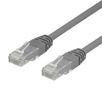 DELTACO U / UTP Cat6 patch kabelis, 0.3m, 250MHz, Delta-certified, LSZH, pilkas TP-603