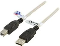 Kabelis DELTACO 1m, juoda / USB-210S