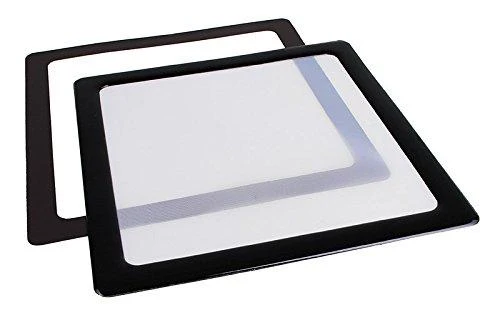 DEMCiflex Staubfilter 200mm, quadratisch – juodas/baltas