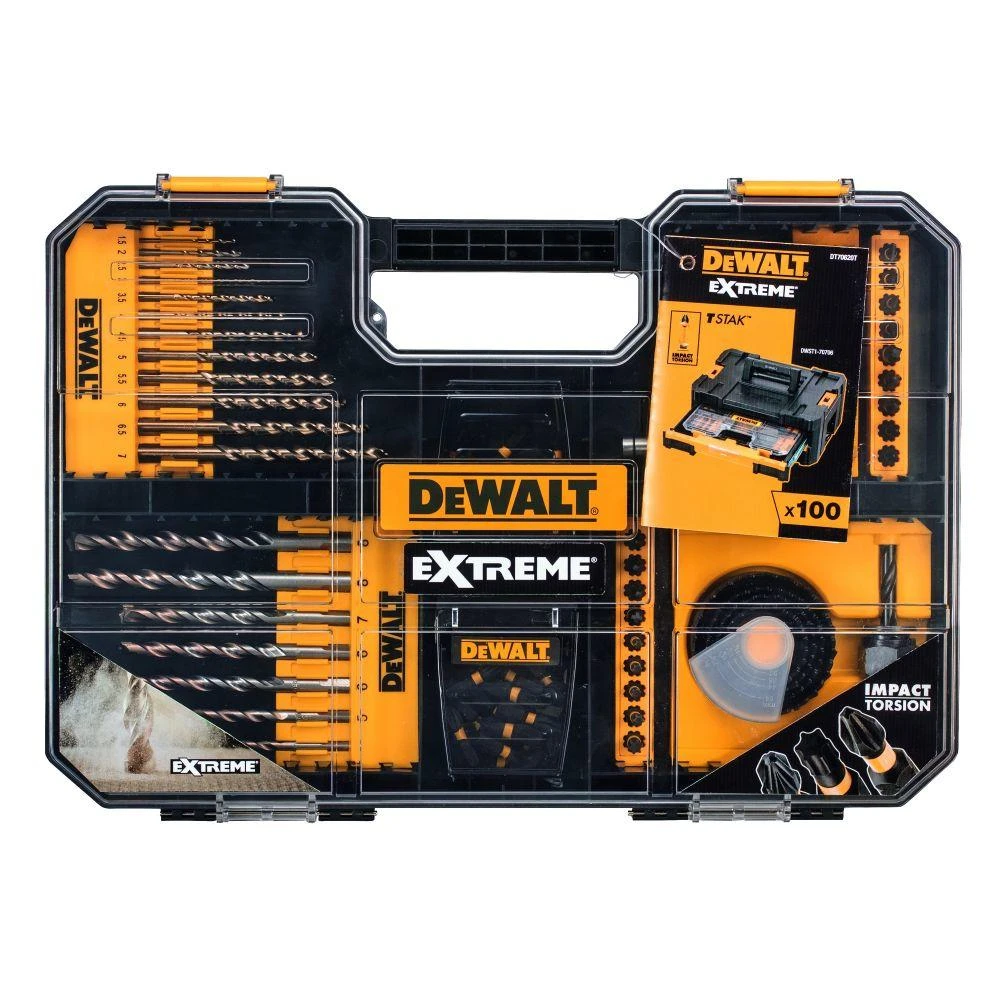 Grąžtų ir sukimo antgalių rinkinys DEWALT DT70620T