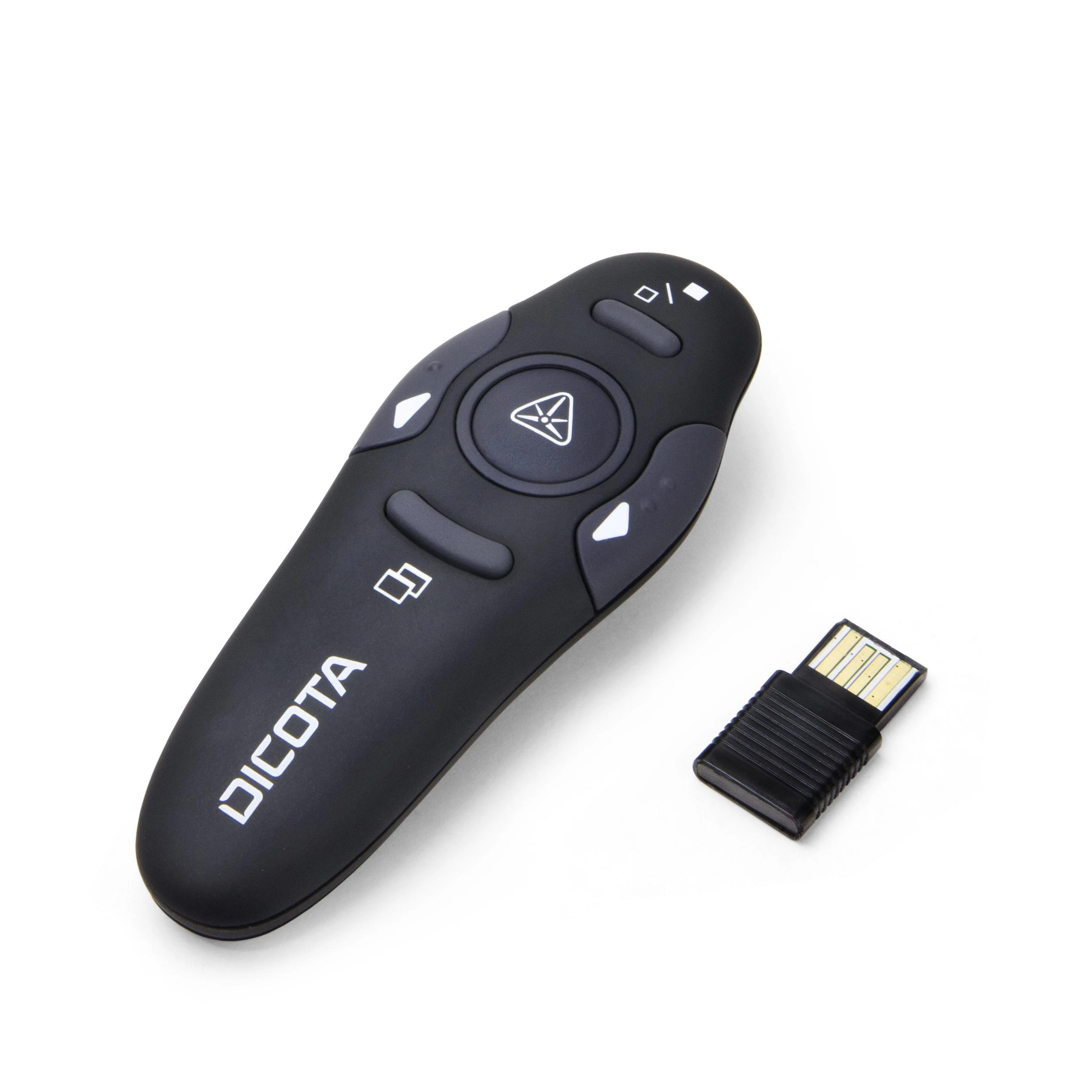Dicota Pin Point - Prezentacinis pultelis su lazeriu 10m atstumui, juodas/ D30933