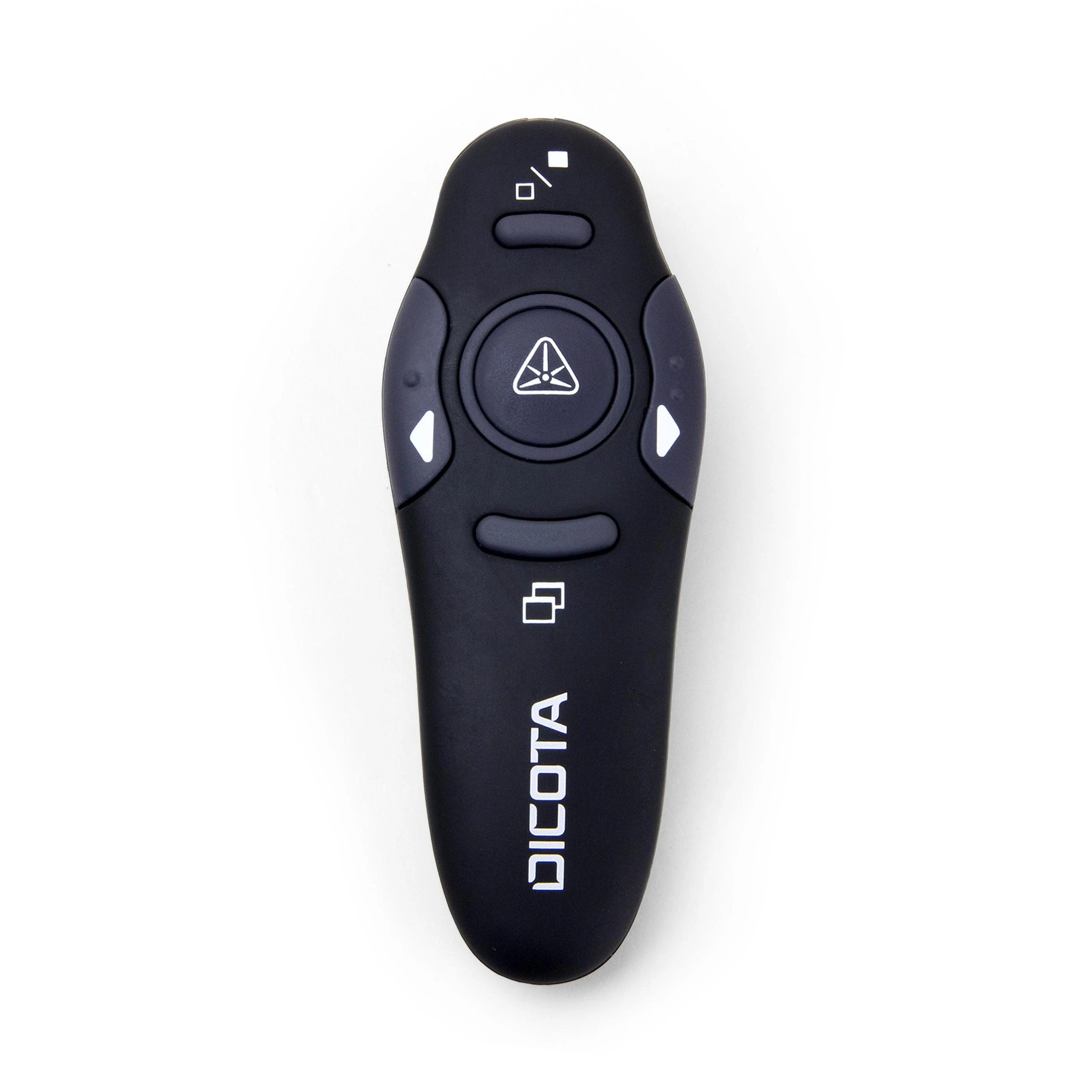Dicota Pin Point - Prezentacinis pultelis su lazeriu 10m atstumui, juodas/ D30933