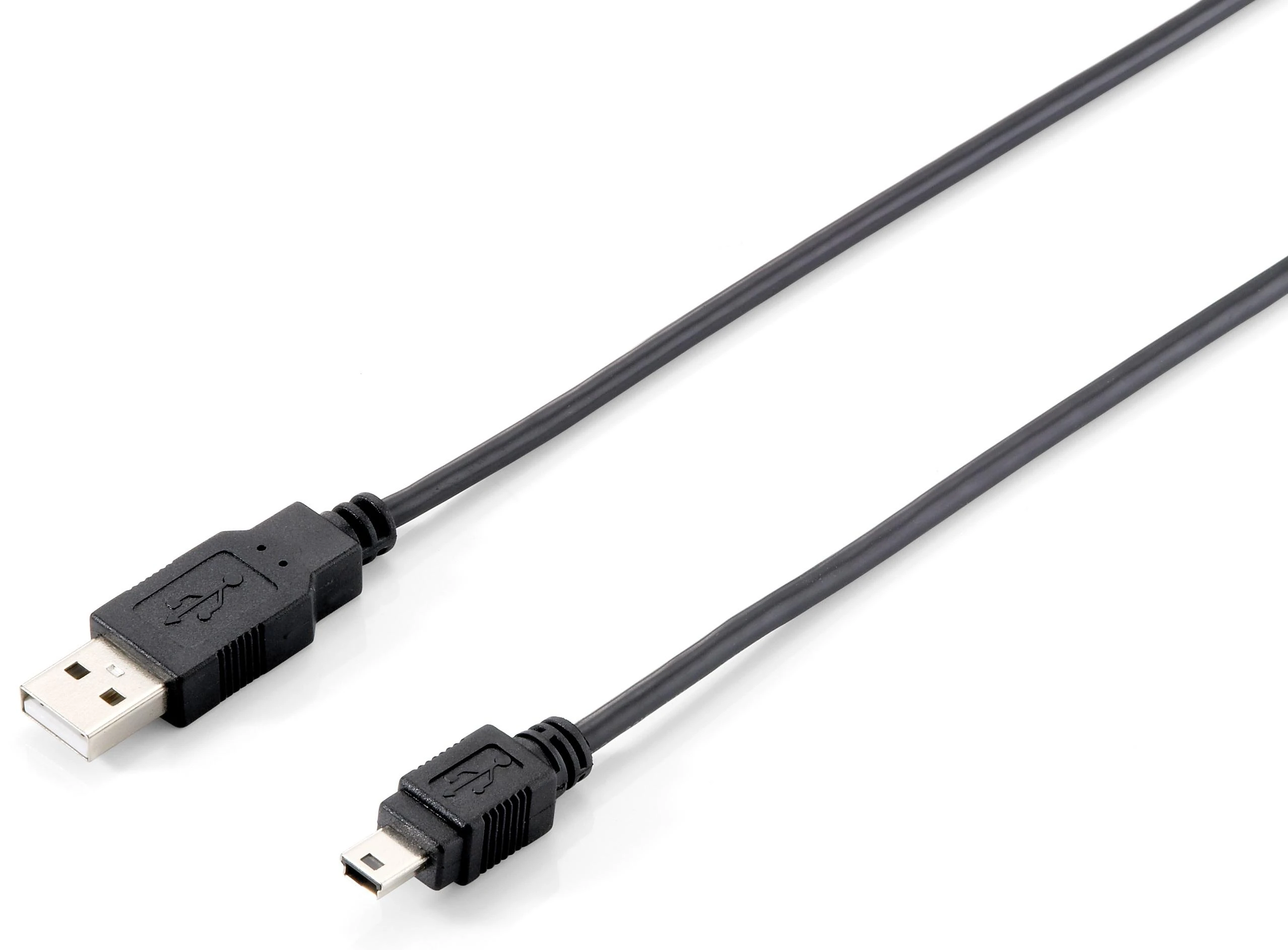 Kabelis USB Equip USB-A - miniUSB 1.8 m Juodas (128521)