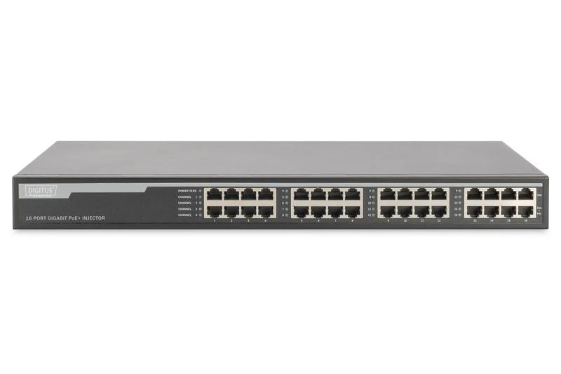 Serveris DIGITUS 10G Ethernet PoE+ injektoriaus šakotuvas, 802.3at, 10G | Digitus