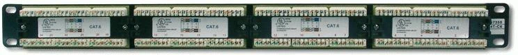 Assmann Electronic DIGITUS Patch Panel 19colių 24Port Cat5e STP neekranuotas montavimas apie LSA juodas RAL9005 be LSA dangtelio