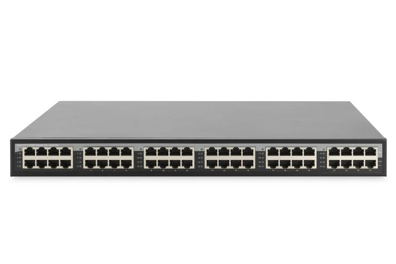 Šakotuvas „Digitus“ | 24 prievadų 10G Ethernet PoE+ injektorius, 802.3at, 370 W | DN-95117
