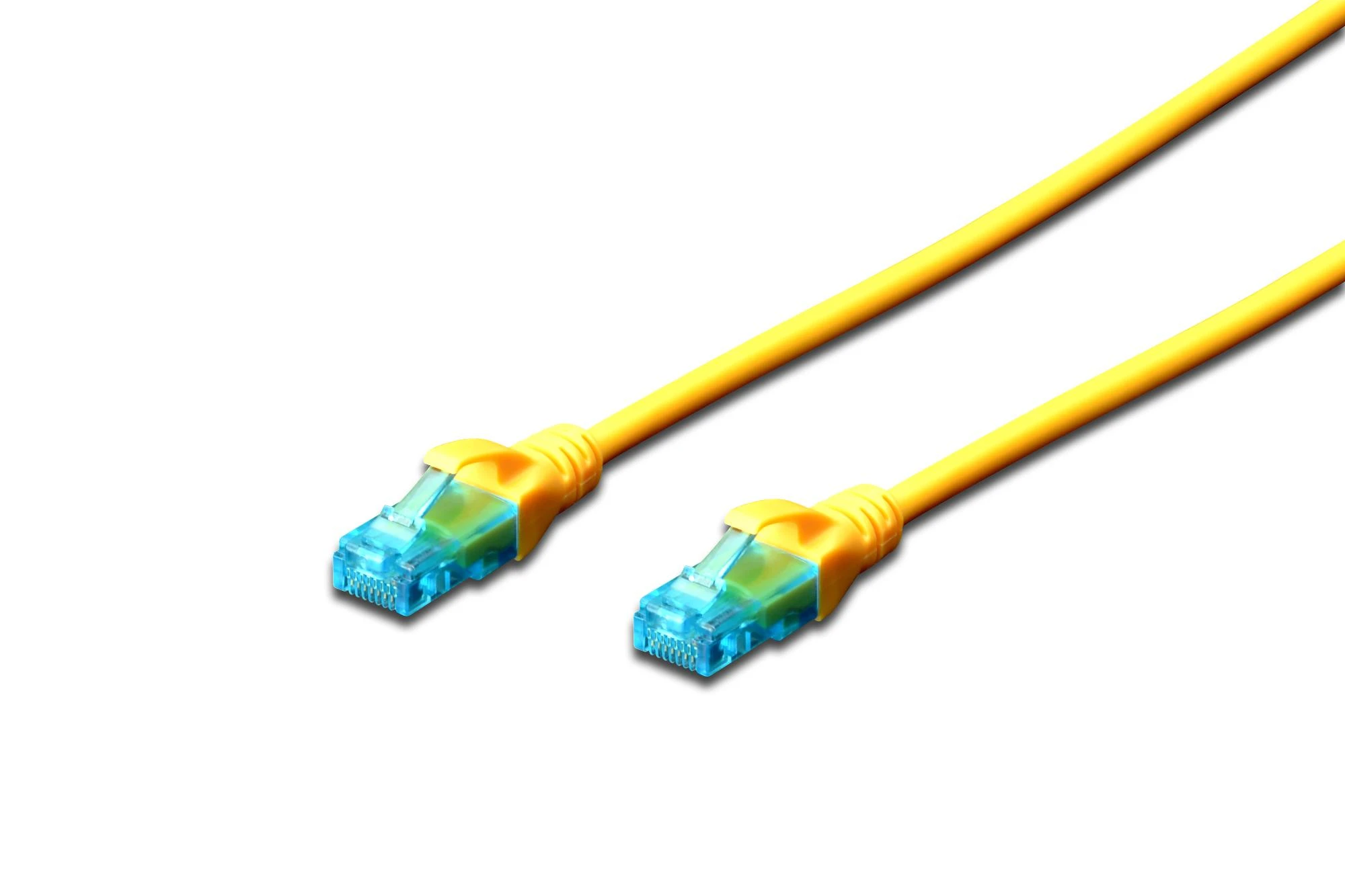Assmann Electronic DIGITUS CAT 5e U-UTP patch kabelis PVC AWG 26/7 ilgis 2 m spalva geltona