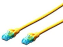 Assmann Electronic DIGITUS CAT 5e U-UTP patch kabelis PVC AWG 26/7 ilgis 2 m spalva geltona