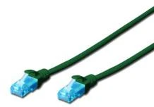 Assmann Electronic DIGITUS CAT 5e U-UTP patch kabelis PVC AWG 26/7 ilgis 3 m spalva žalias