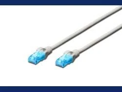 Assmann Electronic DIGITUS CAT 5e U-UTP patch kabelis PVC AWG 26/7 ilgio 3m spalvotas pilkas