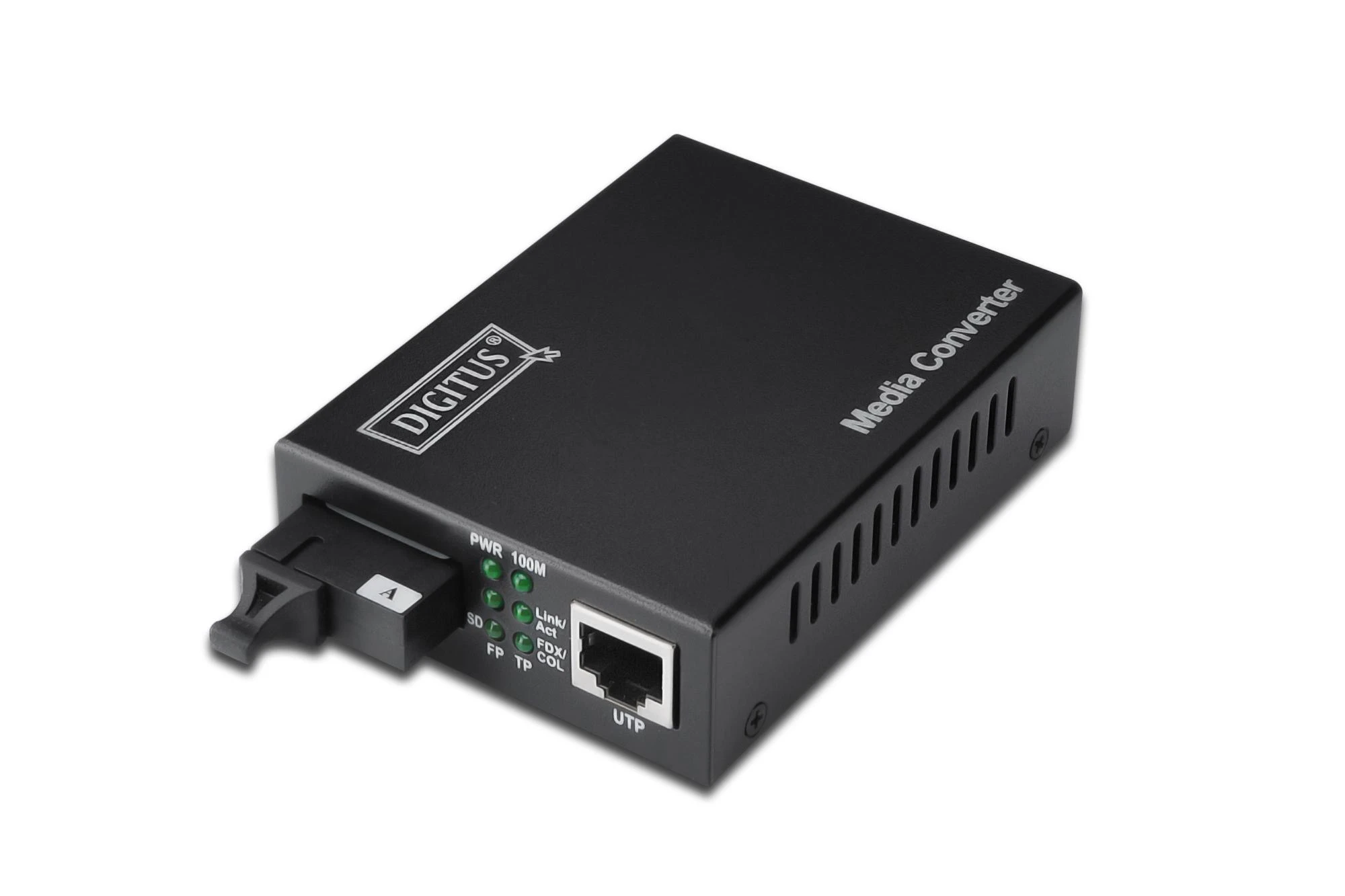 „Digitus Bidirekcjonalny“ šviesolaidinis keitiklis, Gigabit Media Converter, RJ45/SC, 20 km (DN-82122)