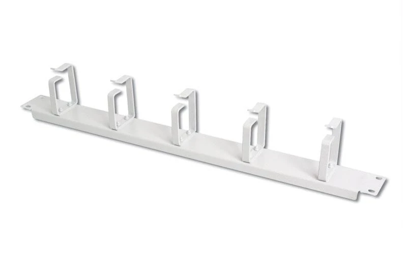 DIGITUS 19" 2U kabelių valdymo skydelis, 5x žiedai, Spalvotas pilkas RAL 7035, DN-19 ORG-2U