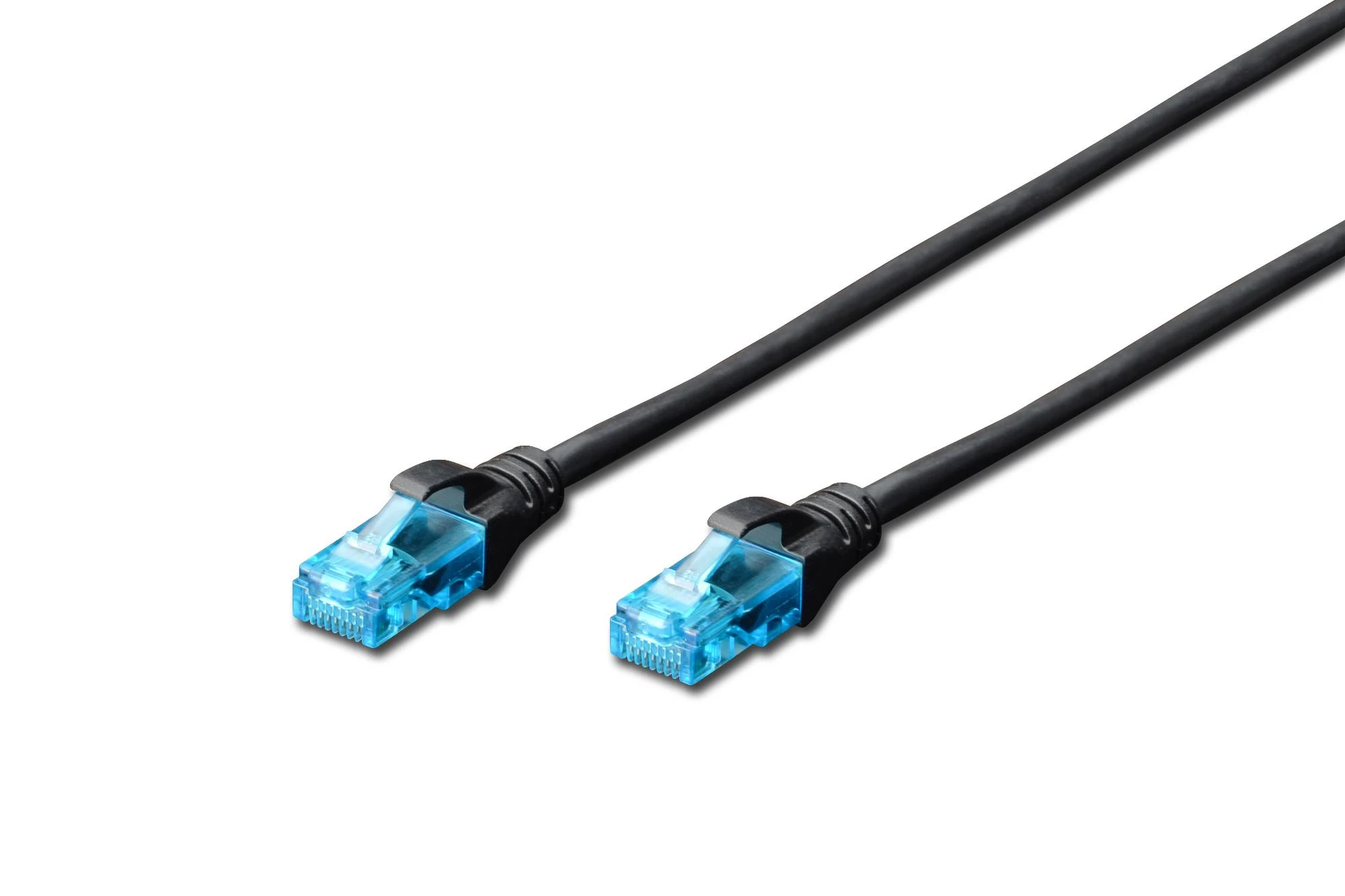 Assmann Electronic DIGITUS CAT 5e U-UTP patch kabelis PVC AWG 26/7 ilgis 3 m spalva juodas